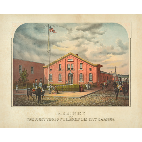 Armory Of The First Troop Philadelphia City Cavalry, 1863
