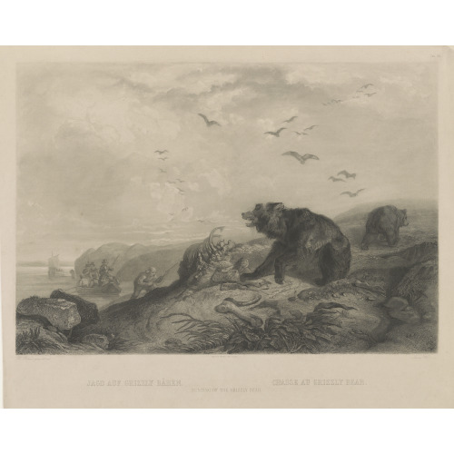 Hunting Of The Grizzly Bear, circa 1839
