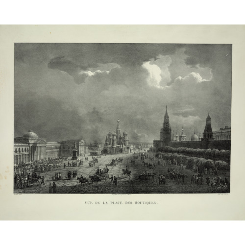 Vue De La Place Des Boutiques, circa 1825