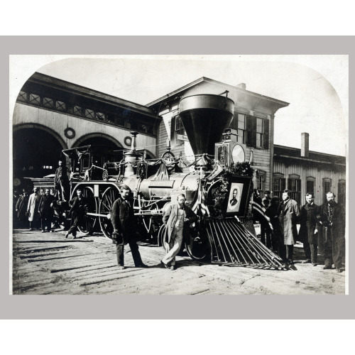Engine Nashville Of The Lincoln Funeral Train, 1865