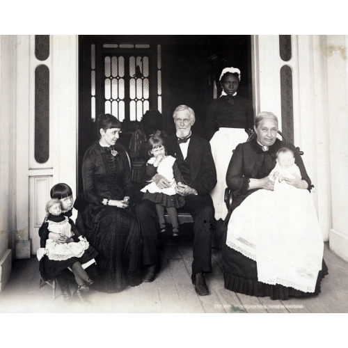Home Of Jefferson Davis, Three Generations, 1884