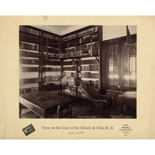 Jefferson Davis' Library, Beauvoir, Miss., 1898, View 1