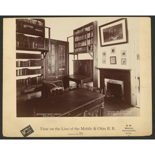 Jefferson Davis' Library, Beauvoir, Miss., 1898, View 2