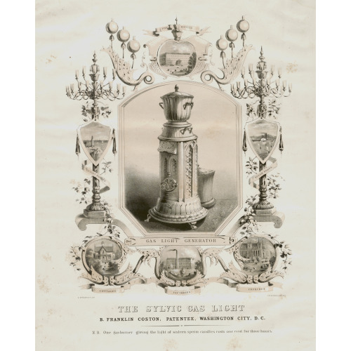 The Sylvic Gas Light, circa 1840