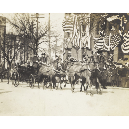 Roosevelt On His Way To The Capitol, 1905