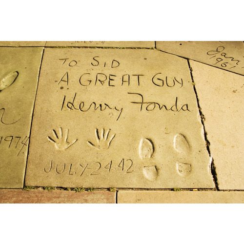 Henry Fonda's Hand And Footprints, Grauman's Chinese Theatre, Los Angeles, California, 2006