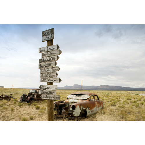 Abandoned Cars, Route 66, Arizona, 2006