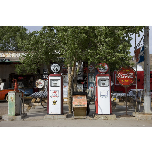 Old Gas Pumps, Hackberry Store, Route 66, Hackberry, Arizona