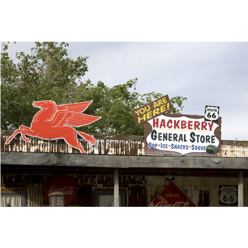 Sign, Hackberry General Store, Route 66, Hackberry, Arizona