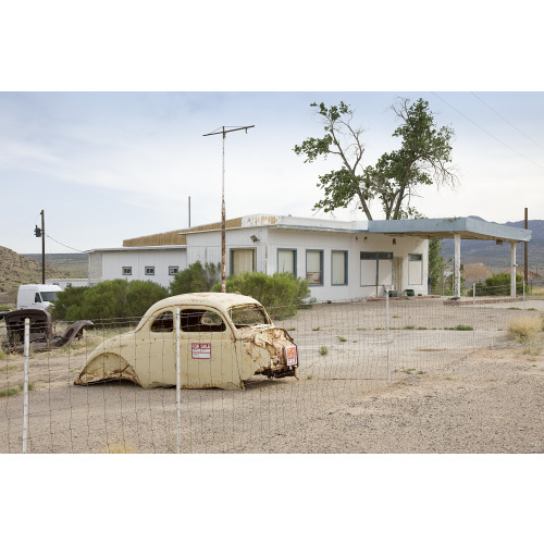 Old Car And Gas Station, Route 66, Truxton, Arizona