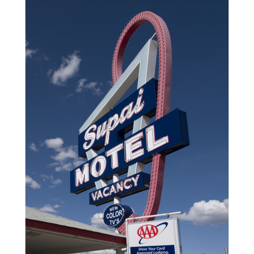 Supai Motel Sign, Route 66, Seligman, Arizona