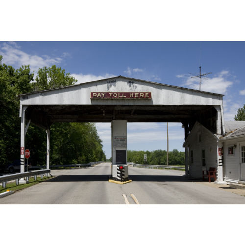 Toll Booth At The Entrance Of Historic New Harmony, Indiana, 2009