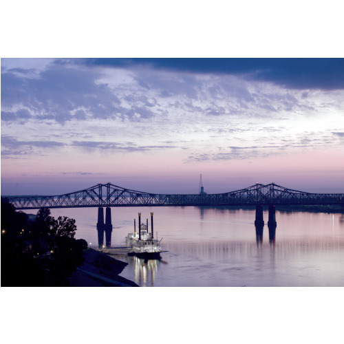 Mississippi River In Natchez, Mississippi