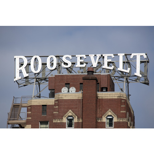 Roosevelt Hotel Sign, Seattle, Washington