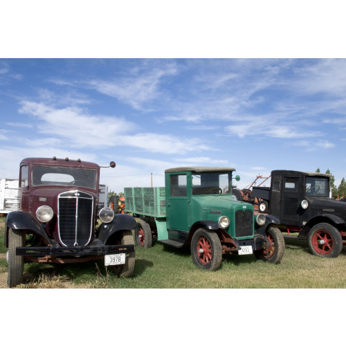 Antique Trucks And Cars Along The Road, Montana, View 2