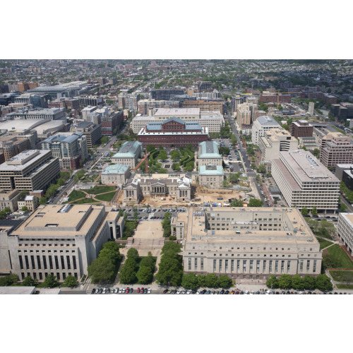 Aerial View Of National Building Museum And Historic D.C. Courthouse, Washington, D.C., 2007