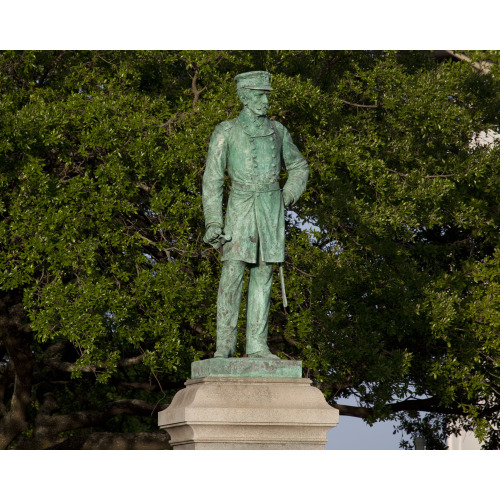 Statue, Rear Admiral Semmes C.S.A. Navy, Mobile, Alabama, View 3
