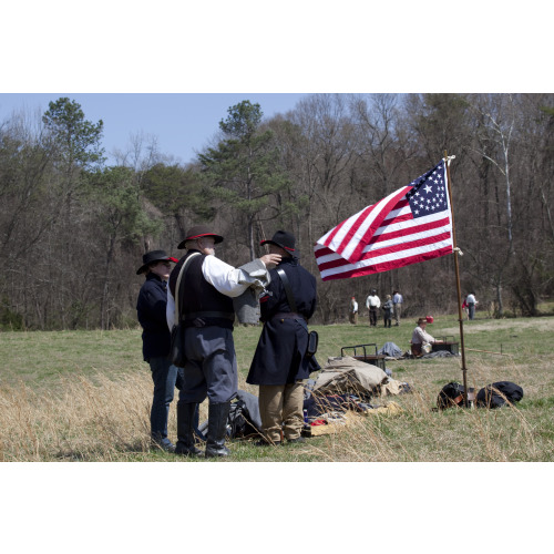 Reenactment, Civil War Siege of April 1862, Alabama, View 8