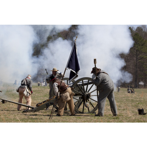 Reenactment, Civil War Siege of April 1862, Alabama, View 10