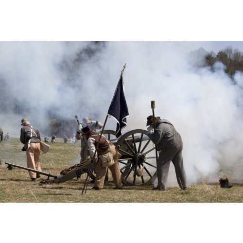 Reenactment, Civil War Siege of April 1862, Alabama, View 11