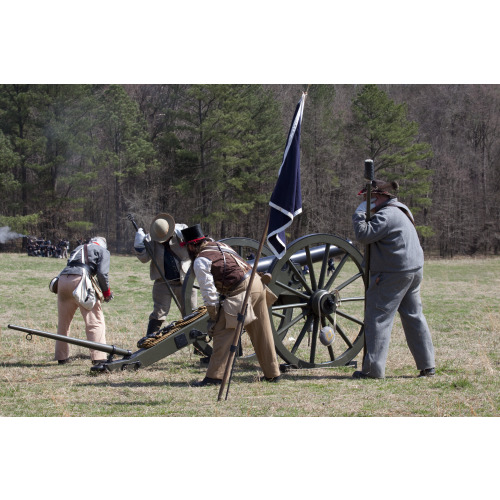 Reenactment, Civil War Siege of April 1862, Alabama, View 12