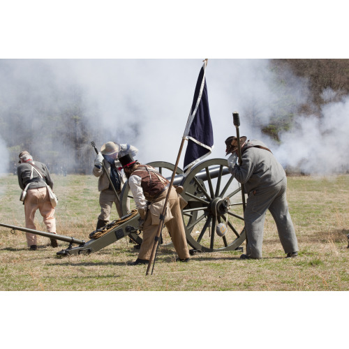 Reenactment, Civil War Siege of April 1862, Alabama, View 14