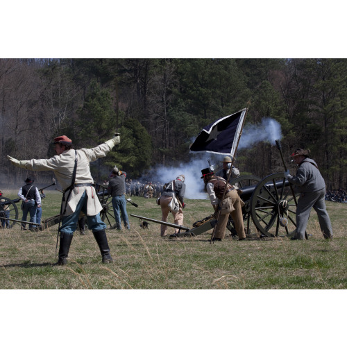 Reenactment, Civil War Siege of April 1862, Alabama, View 20
