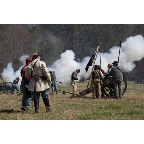 Reenactment, Civil War Siege of April 1862, Alabama, View 24