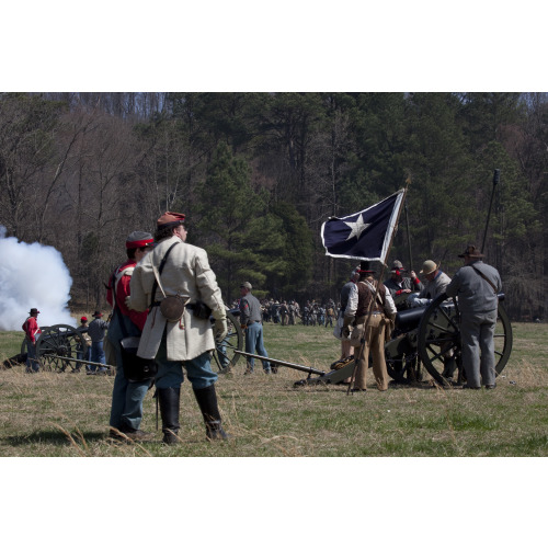 Reenactment, Civil War Siege of April 1862, Alabama, View 26