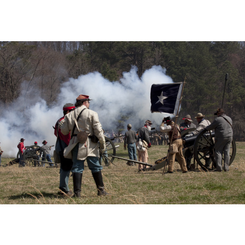 Reenactment, Civil War Siege of April 1862, Alabama, View 27