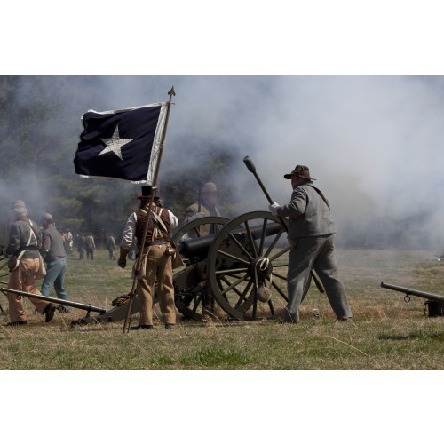 Reenactment, Civil War Siege of April 1862, Alabama, View 28