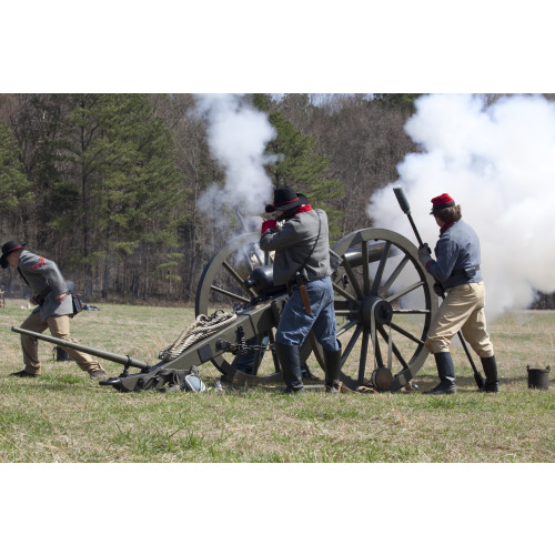 Reenactment, Civil War Siege of April 1862, Alabama, View 30