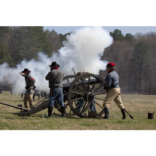 Reenactment, Civil War Siege of April 1862, Alabama, View 38