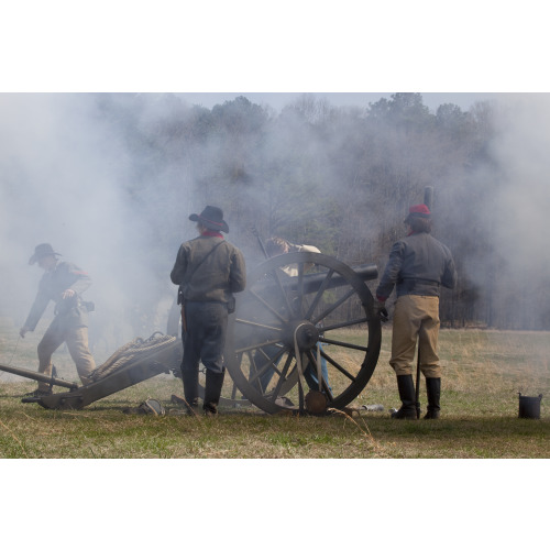 Reenactment, Civil War Siege of April 1862, Alabama, View 40