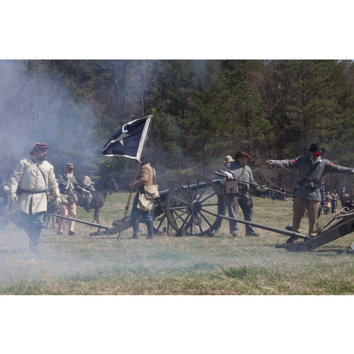 Reenactment, Civil War Siege of April 1862, Alabama, View 43