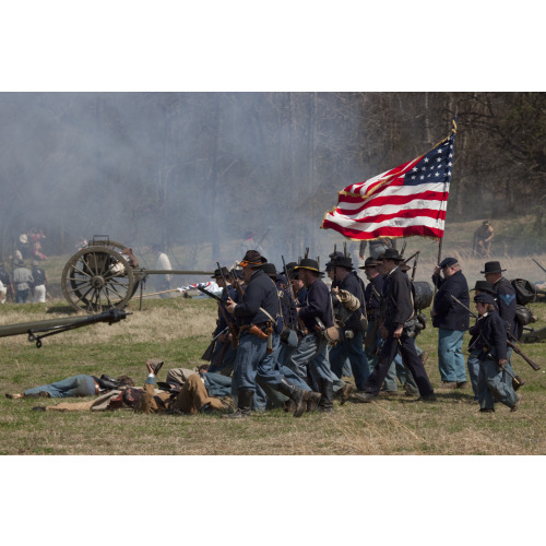 Reenactment, Civil War Siege of April 1862, Alabama, View 52