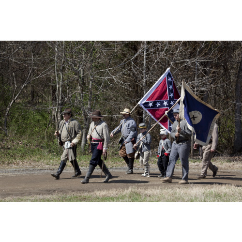 Reenactment Of Civil War Siege Of April 1862, Bridgeport, Alabama, 2010