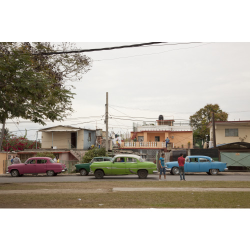 Vintage Cars Are Everywhere In The Suburbs Of Havana, Cuba, 2010
