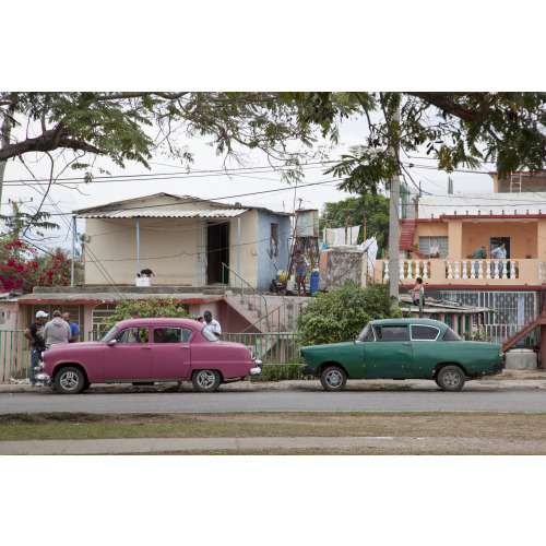 Vintage Cars Are Everywhere In The Suburbs Of Havana, Cuba, 2010