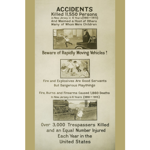 Accidents Killed 11,550 Persons In Six Years, 1917