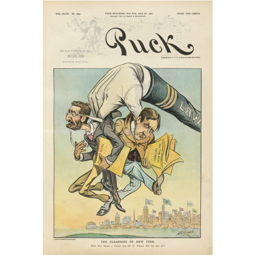 Puck Magazine, The Cleansing Of New York, 1900