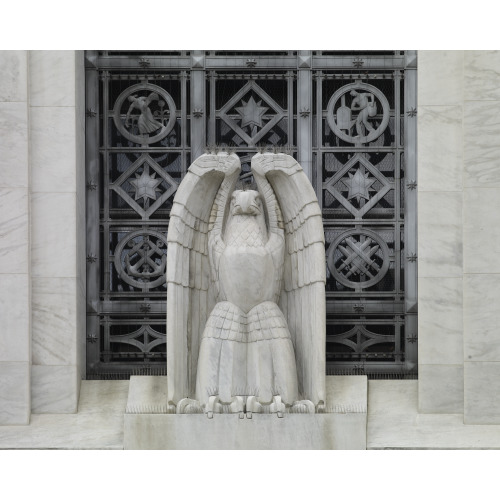 Eagle Detail On Exterior Front Entrance, James T. Foley U.S. Post Office And Courthouse, Albany...