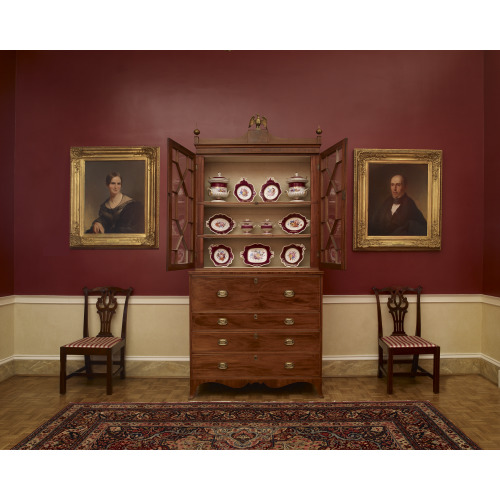 Truman Study, China Cabinet And Portraits, Blair House, Located Across From The White House...