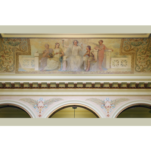 Painting Science In West Atrium Ceiling Of Federal Complex, Erie, Pennsylvania, 2007