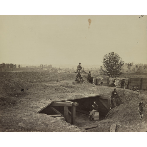 View From Casemates Confederate Fort-D, Looking North, Atlanta, Georgia, circa 1861