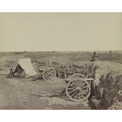 View From Confederate Fort, East Of Peachtree Street, Looking East, Atlanta, Georgia, circa 1864
