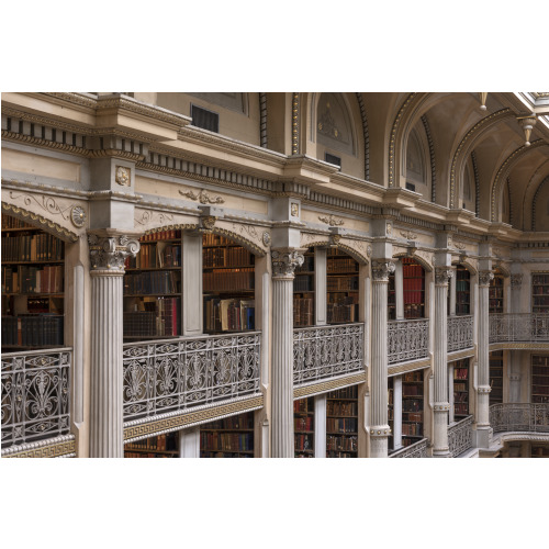 Peabody Library,  Johns Hopkins, Baltimore, Maryland, View 1