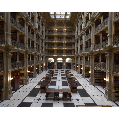 Peabody Library,  Johns Hopkins, Baltimore, Maryland, View 5