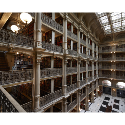 Peabody Library,  Johns Hopkins, Baltimore, Maryland, View 7
