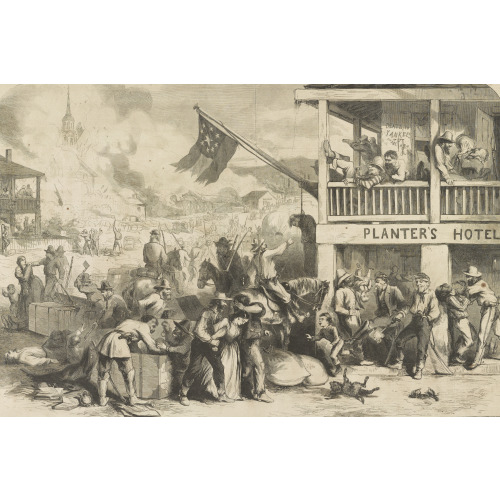 A Rebel Guerrilla Raid In A Western Town, 1862